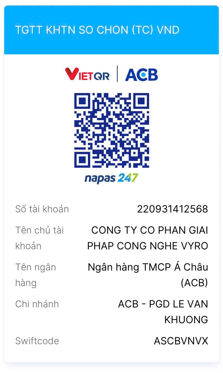 VietQR ACB - VYRO